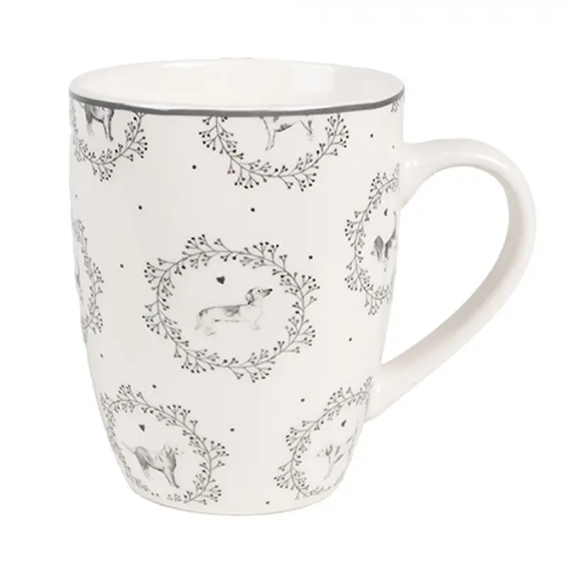 Porcelánový hrnek s motivem pejsků Lovely Grey Dogs – 325 ml