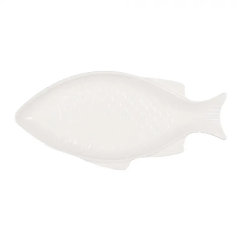 Bílá porcelánová miska ve tvaru ryby – 100 ml