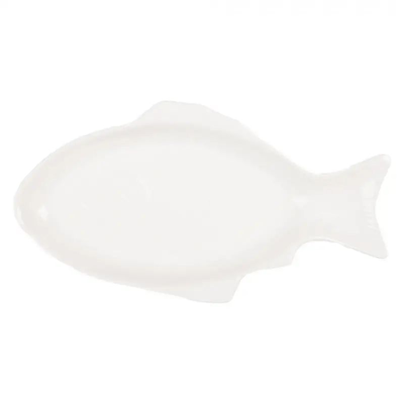Bílá porcelánová miska ve tvaru ryby – 375 ml