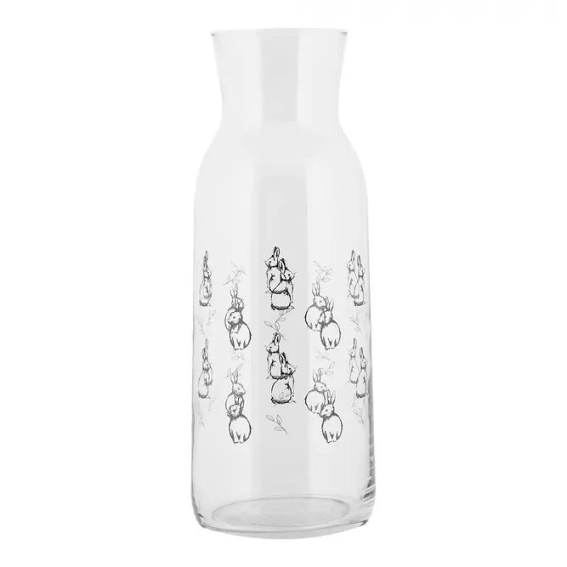 Skleněná karafa na vodu s králíčky Bunny Buddies – 1000 ml