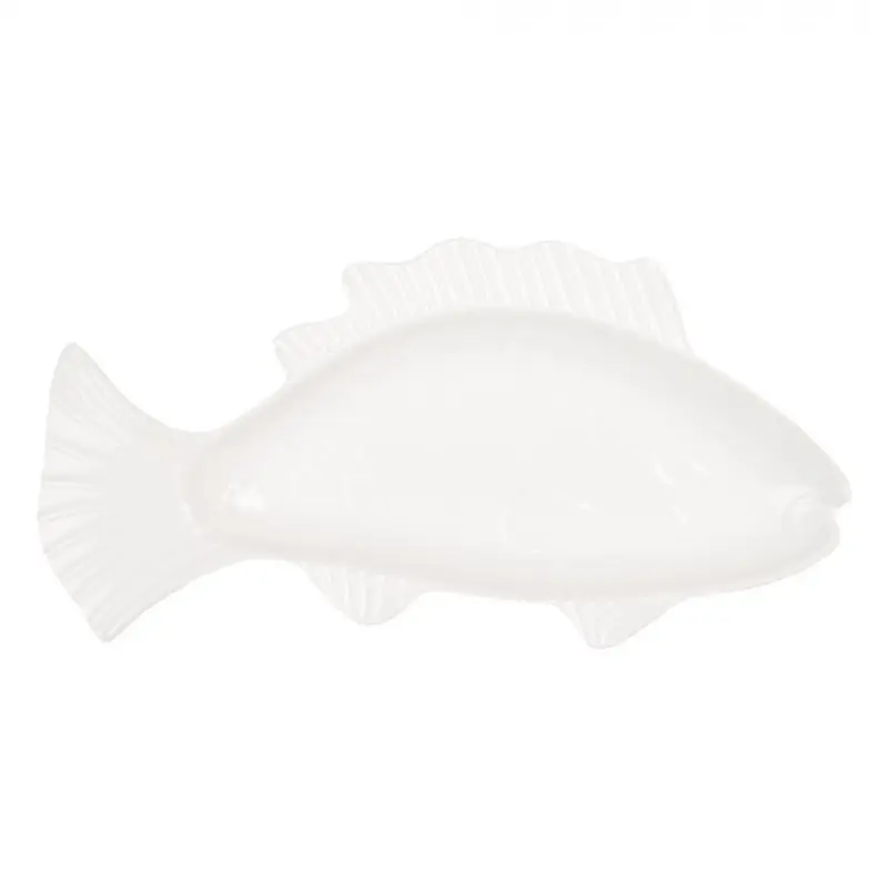 Bílá porcelánová miska ve tvaru ryby Dora – 150 ml