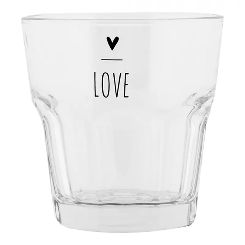 Sklenička se vzorem srdce Love – 200 ml