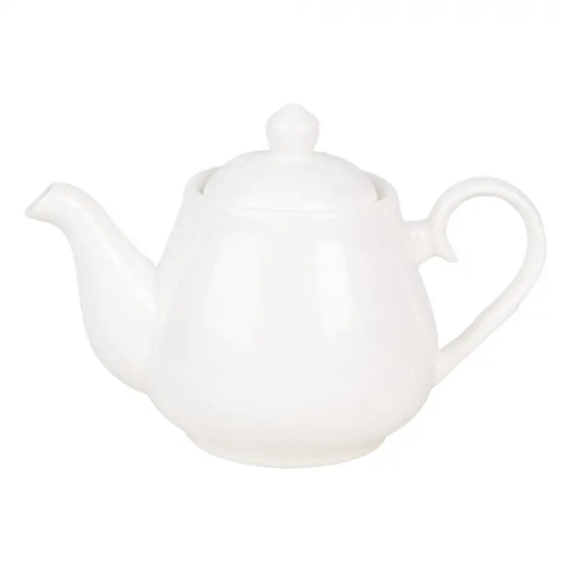 Bílá porcelánová konvice na čaj Albart – 800 ml