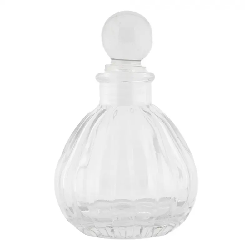 Malá skleněná karafa / flakon s víčkem Christiane – 100 ml