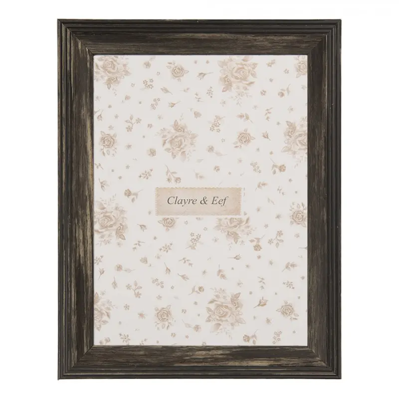 Černý dřevěný fotorámeček Epen S – na fotografii o průměru 10x15 cm