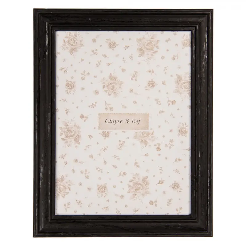 Černý dřevěný fotorámeček Vanderbilt M – na fotografii o průměru 13x18 cm