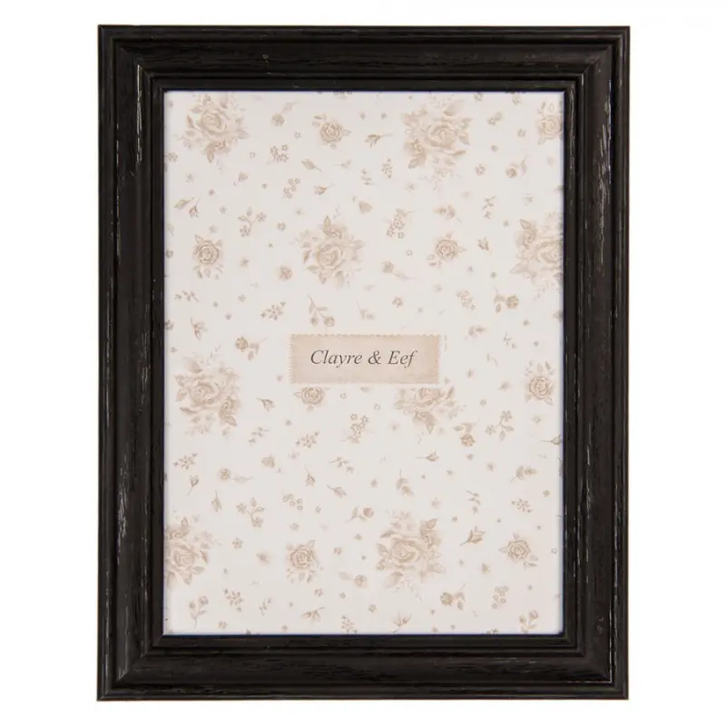 Černý dřevěný fotorámeček Vanderbilt S – na fotografii o průměru 10x15 cm