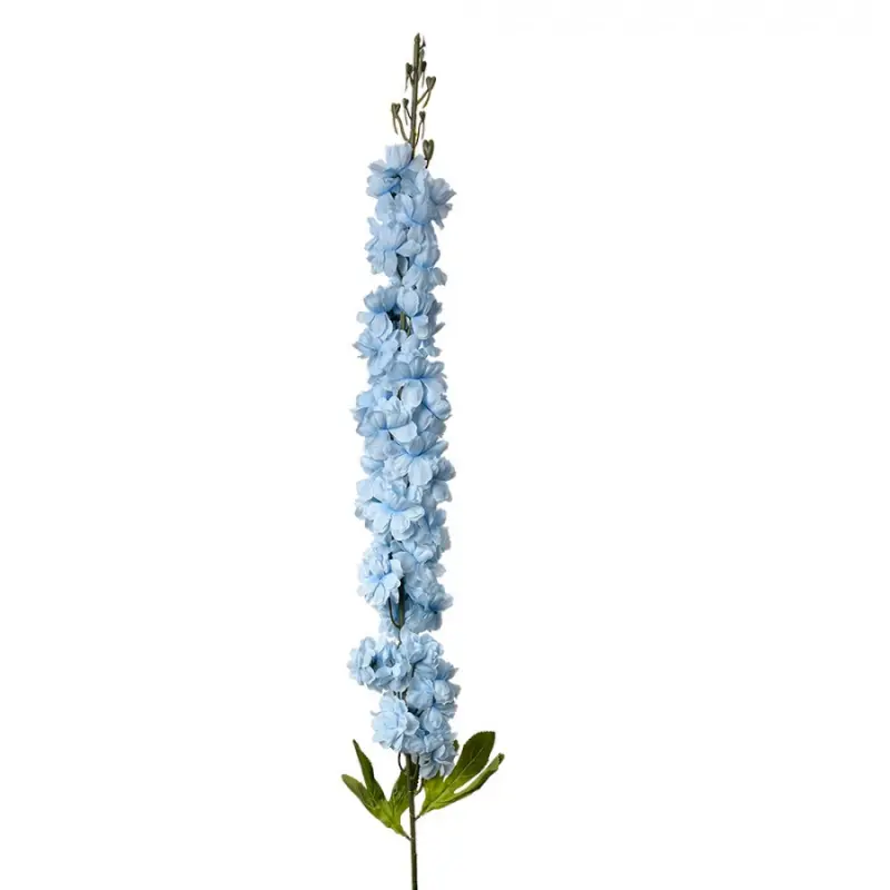 Umělá rostlina světle modré delphinium – 120 cm