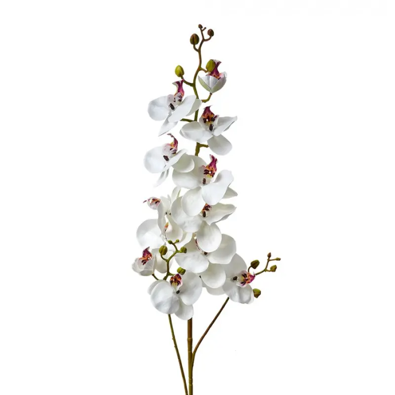 Umělá rostlina bílá orchidej – 116 cm