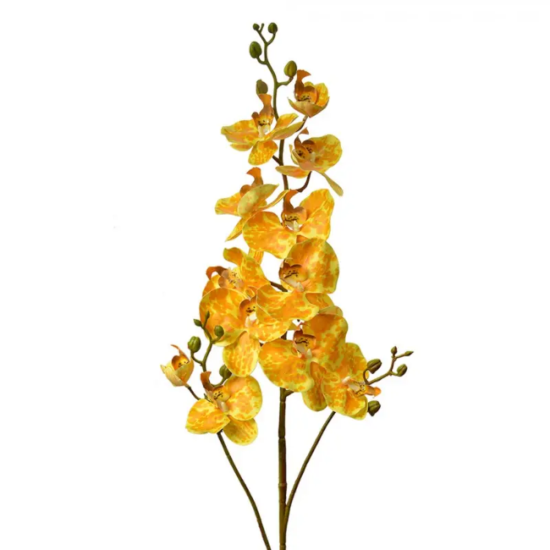 Umělá rostlina žlutá orchidej – 116 cm