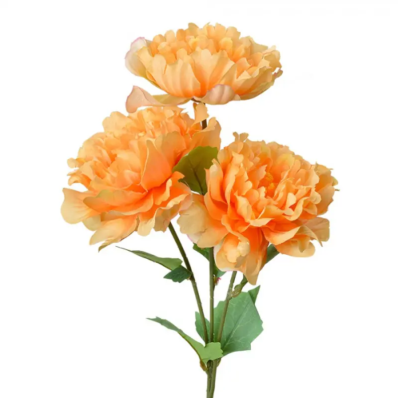 Umělá rostlina oranžové květy na stonku – 61 cm