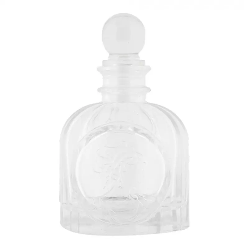 Malá skleněná karafa / flakon s víčkem Renne – 100 ml