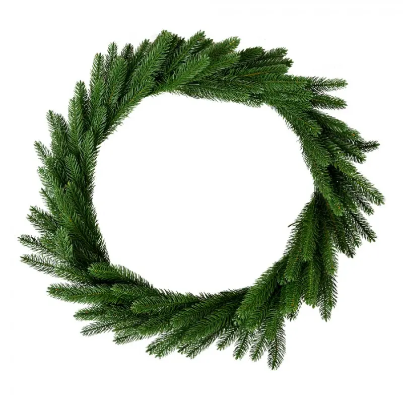 Umělý vánoční věnec zelené jehličí – 65 cm