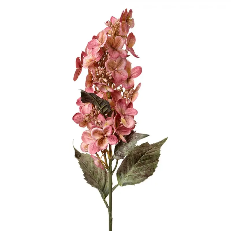 Růžová umělá rostlina hortenzie – 71 cm