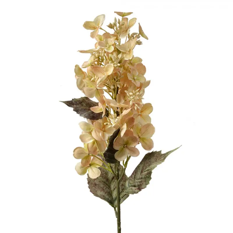 Žlutá umělá rostlina hortenzie – 71 cm