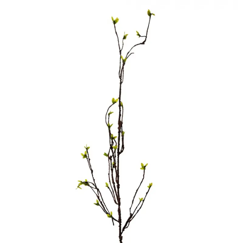 Dlouhá umělá větev s malými žlutými lístky – 116 cm