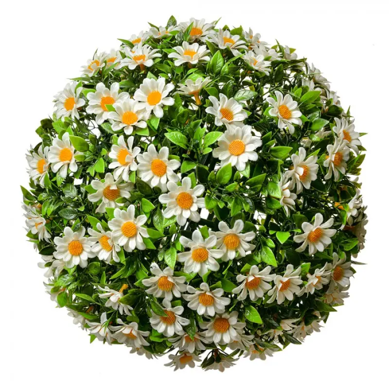 Koule z umělých kopretin L – 30 cm