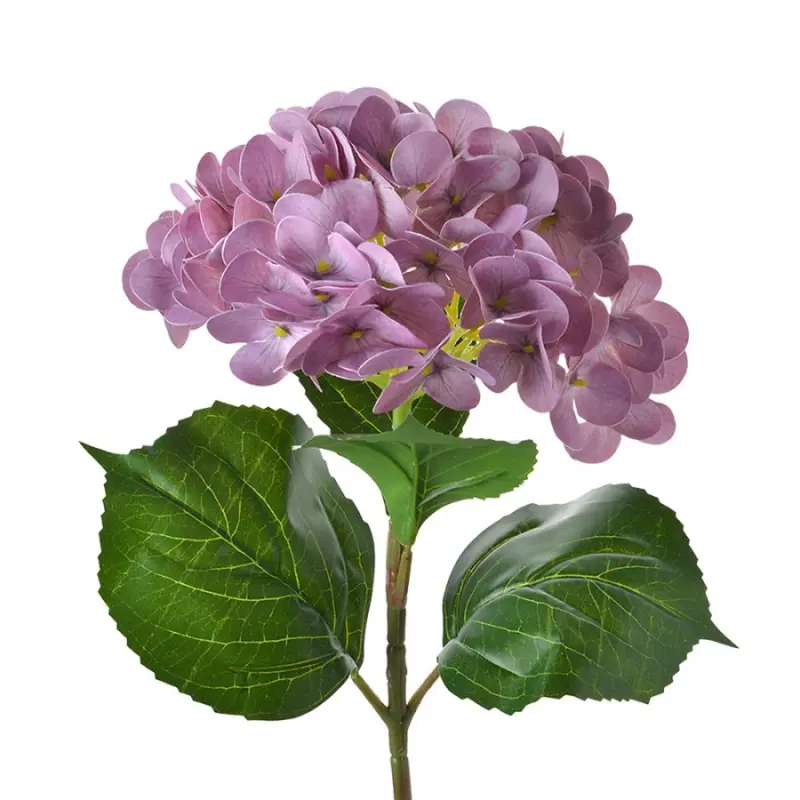 Fialová umělá květina hortenzie – 67 cm