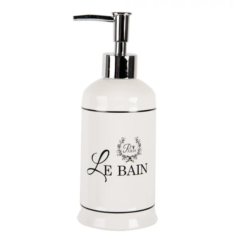 Keramický dávkovač na mýdlo s nápisem Le Bain – 350 ml