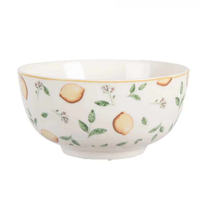 Porcelánová miska s citrony Lemons & Leafs – 500 ml