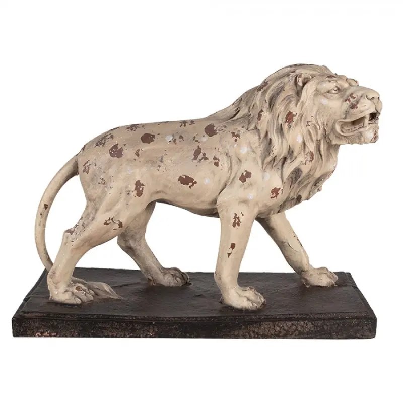 Keramická dekorace lev ve vintage stylu 1 – 55x23x40 cm