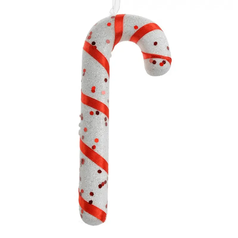 Vánoční závěsná ozdoba červeno-bílá cukrová hůlka Candy Cane – 17 cm