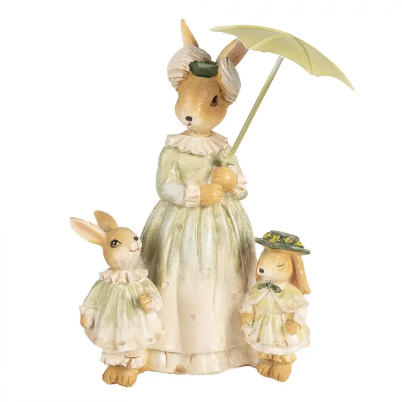Figurka králíčí rodinky na výletě – 21 cm