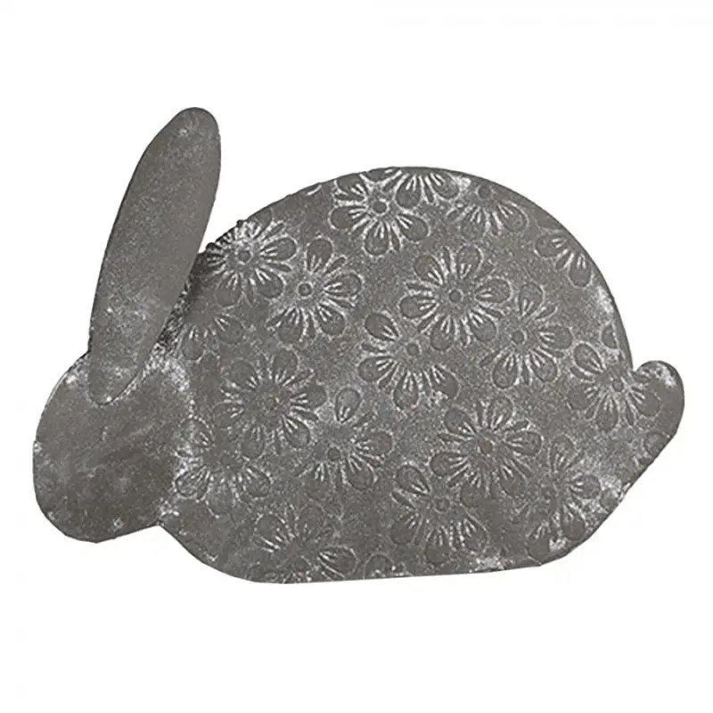 Figurka králíčka s kytičkami – 16x4x12 cm