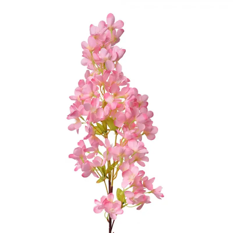 Velká umělá květina růžová šeřík – 100 cm