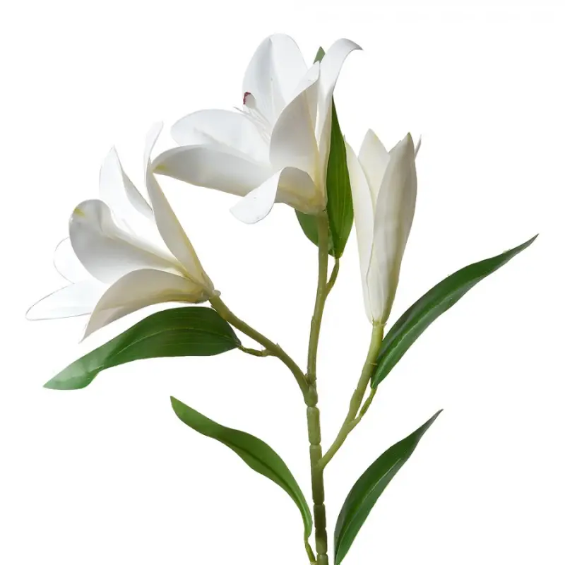 Velká umělá květina bílá lilie – 71 cm