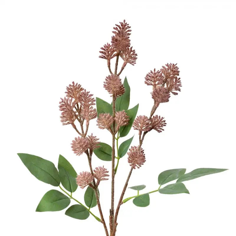 Velká umělá rostlina růžová jetel – 68 cm