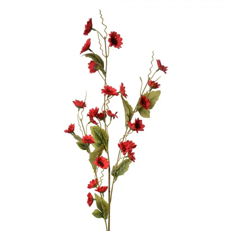 Velká umělá květina červená pomněnka – 107 cm