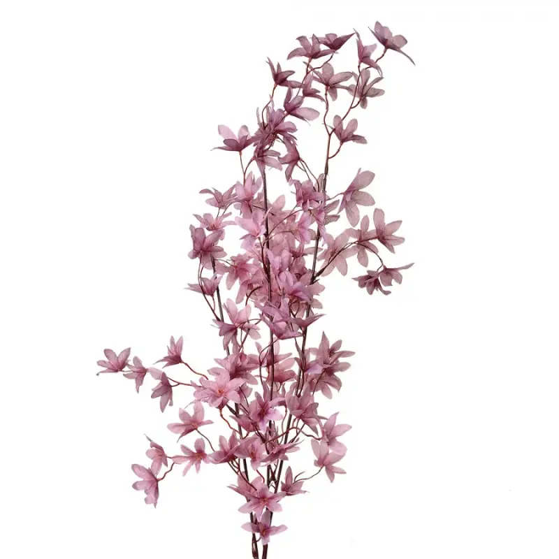 Velká umělá květina fialová magnolie hvězda – 112 cm