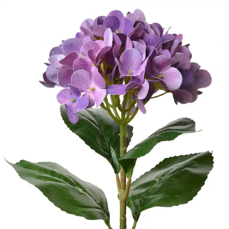 Velká umělá květina fialová hortenzie – 68 cm