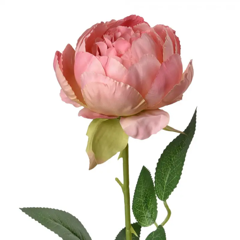 Umělá květina růžová pivoňka Alexandra – 62 cm