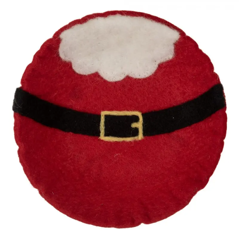 Dekorativní vánoční filcová miska / tácek Santa Claus – 18x4 cm