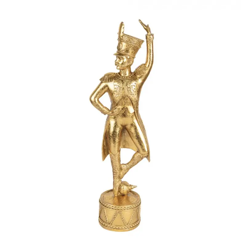 Dekorační figurka zlatý voják / baleťák z Louskáčka – 14x10x46 cm