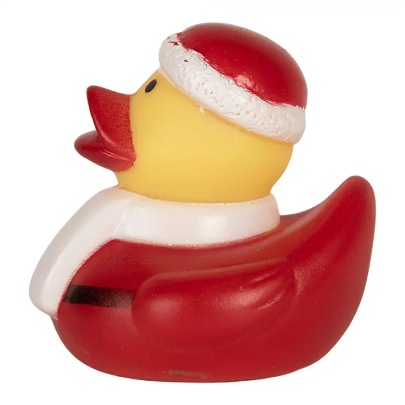Vánoční gumová koupací kachnička Santa Claus – 6 cm