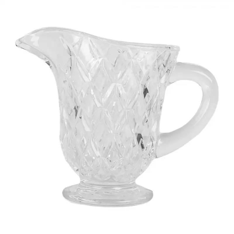 Skleněný džbánek na vodu s kosočtverci Ruit – 14x6x11 cm
