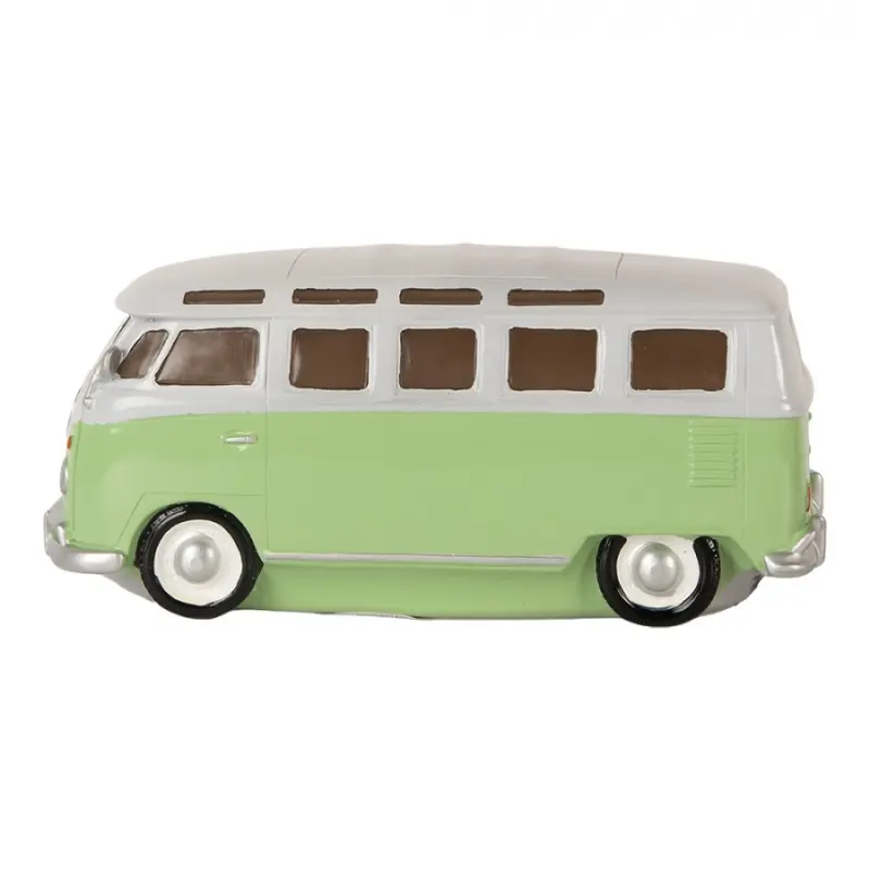 LED lampička zeleno-bílý autobus – 24x10x11 cm
