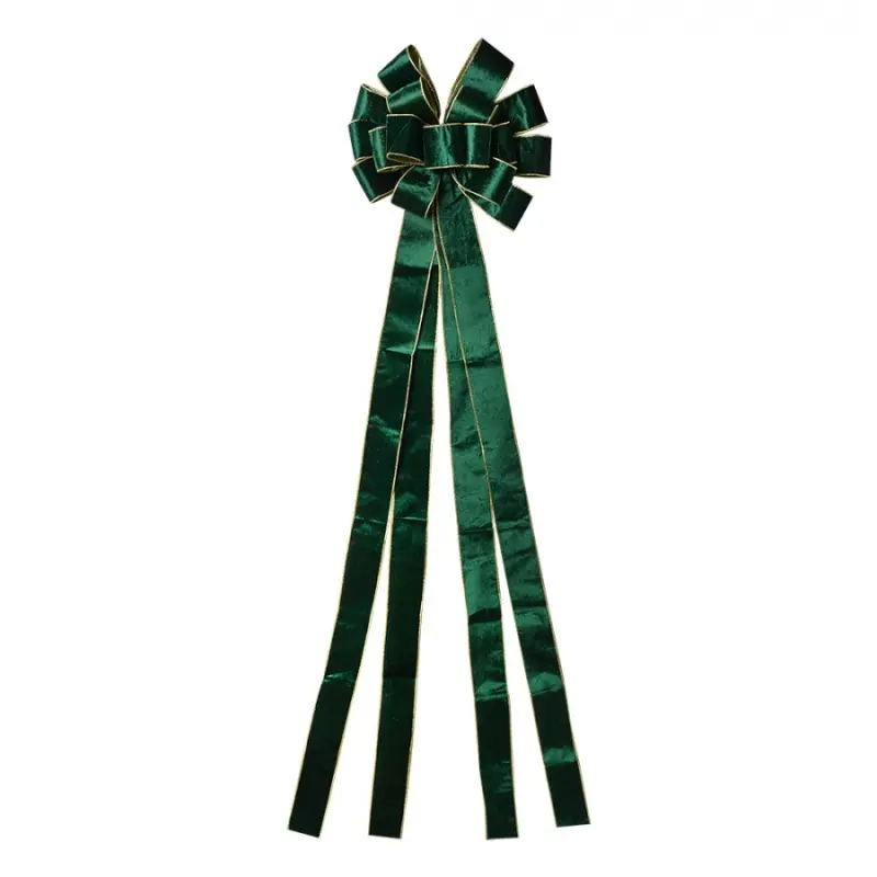 Zelená dekorační mašle Bow - 33*135 cm Clayre & Eef
