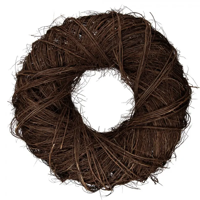 Velký hnědý ratanový věnec Riet I XL – 80x23 cm