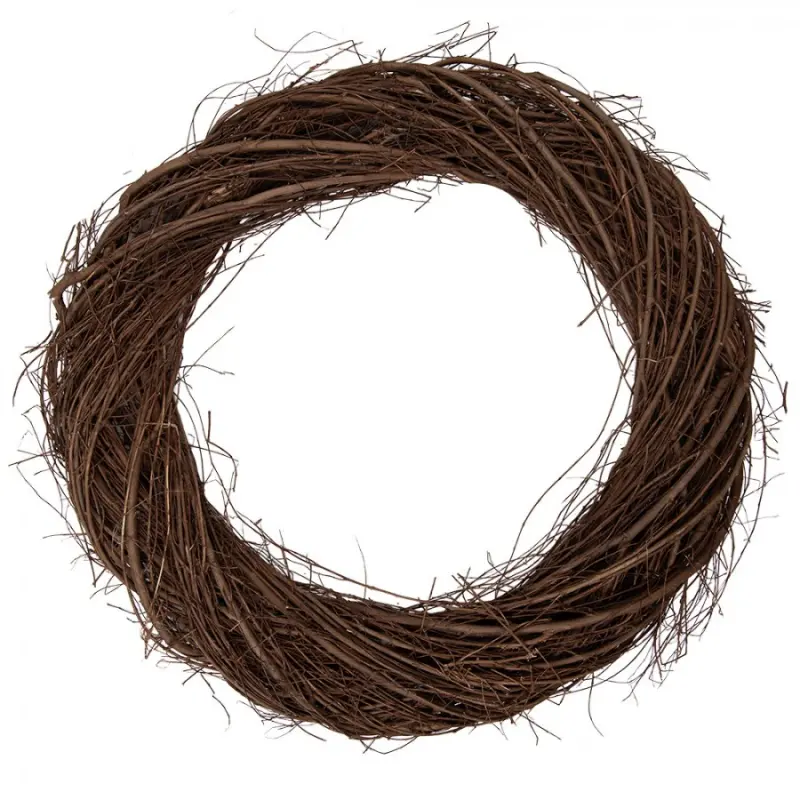 Hnědý ratanový věnec Riet VIII XL – 55x6 cm