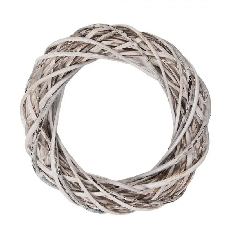 Světlý ratanový věnec Riet X S – 20x4 cm