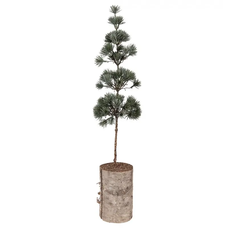 Umělý stromek na podstavci ve tvaru kmene Aanten M – 14x14x60 cm