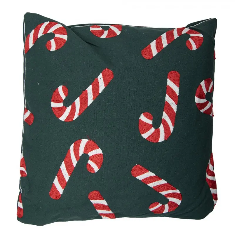 Zeleno-červený vánoční dekorační poštář s cukrovými hůlkami Candy Cane Plaas – 45x45x13 cm