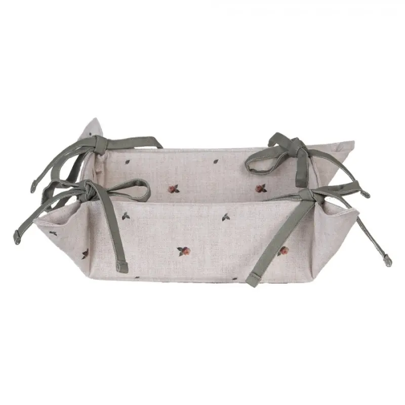 Ošatka na pečivo se zajícem s mašlí Vintage Ears – 35x35x8 cm