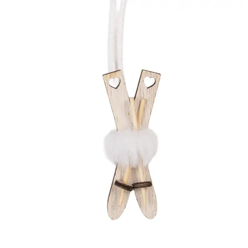 Závěsná ozdoba vánoční dřevěné lyže – 2x1x7 cm