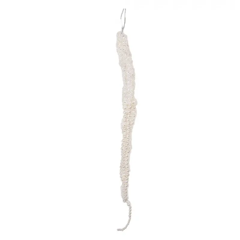Závěsná vánoční ozdoba perličkový rampouch – 50 cm