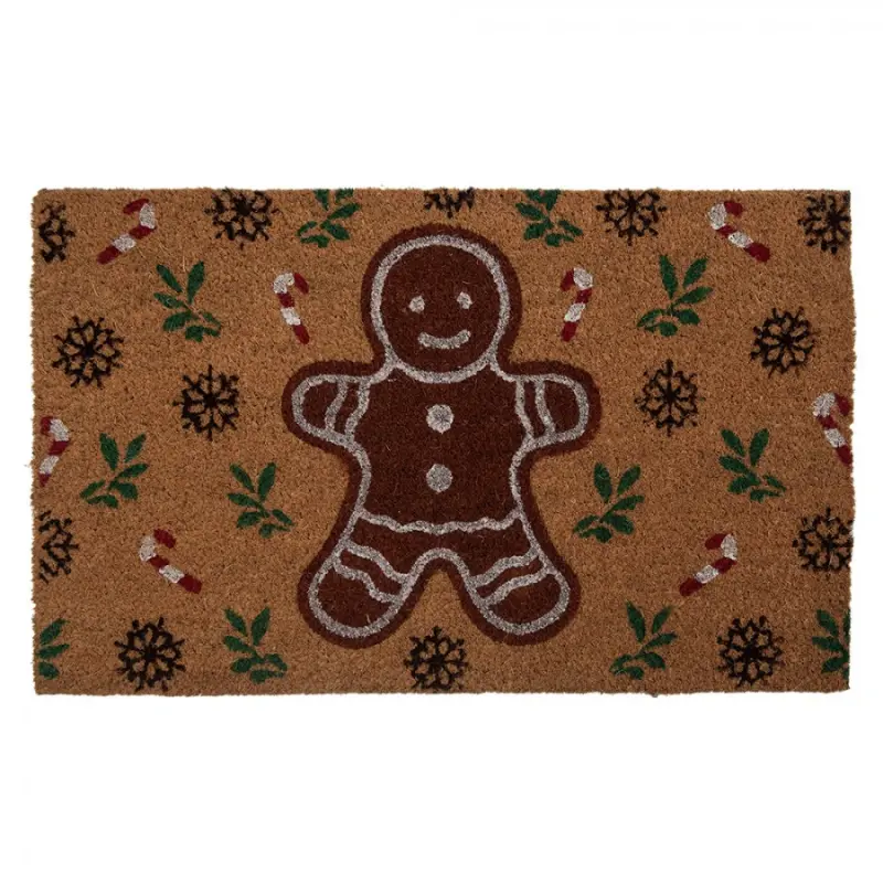 Vánoční rohožka s panem Perníčkem Cozy Gingerbread Man – 75x45x1 cm